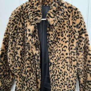 Leopard Faux Fur Coat